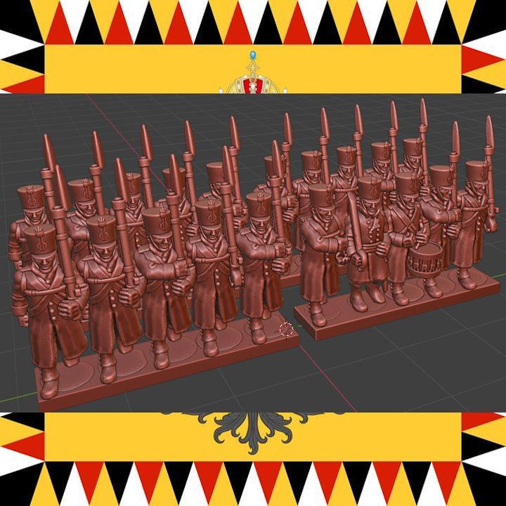 Epic Austrian Musketeers with greatcoat 1809-1815