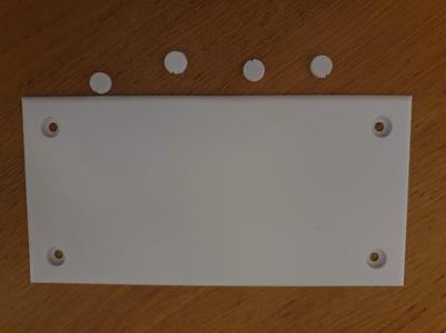 100 x 200 Flat 4mm Wall Plate