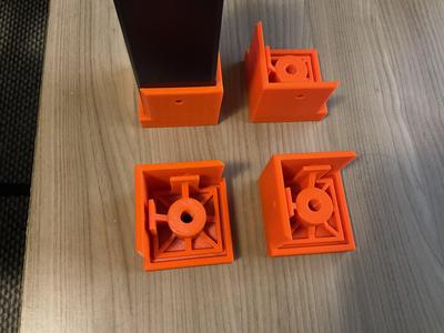 Adjustable feet_IKEA lack enclosure