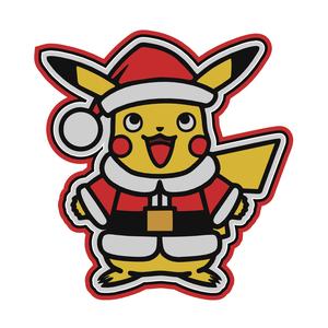 Christmas Pikachu Cookie Cutter and Marker