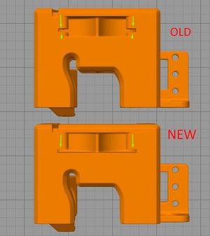 CR-10 / Ender Hotend Cover For Stock Fans With Modified Upper Fan Input and BL-Touch