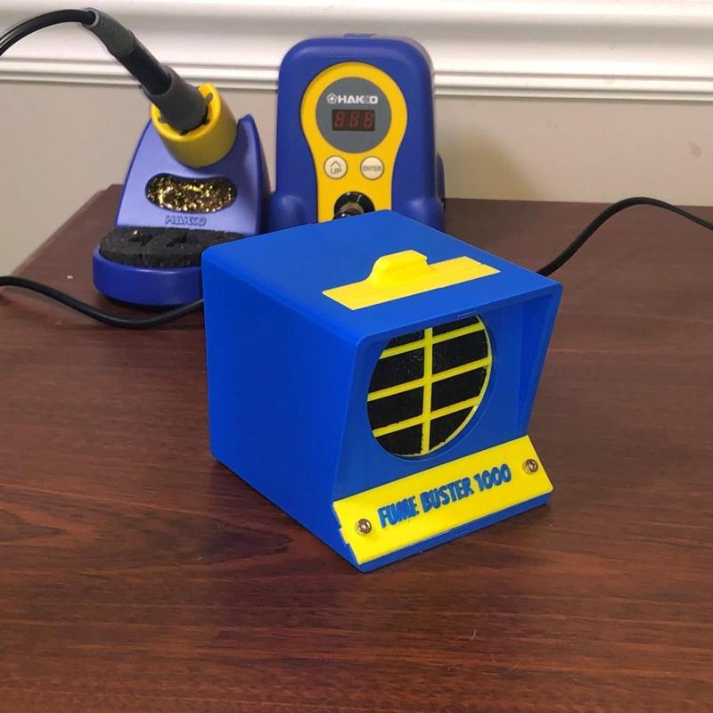 *Solder free* Minimalist 3D Printed Fume Extractor