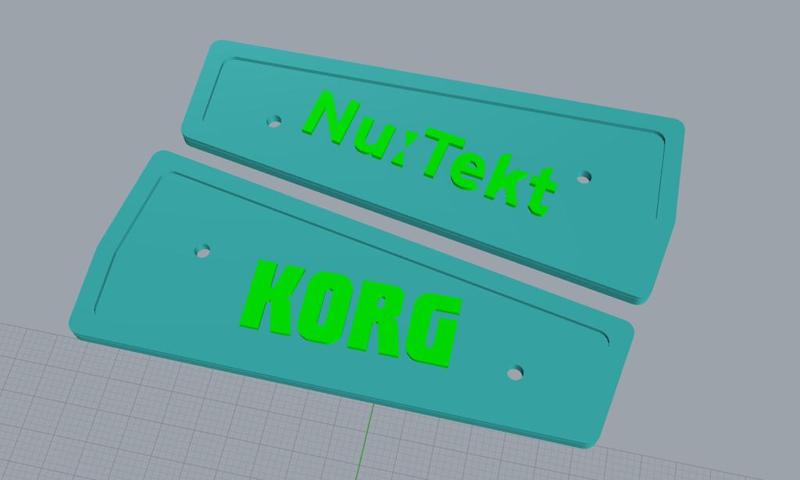 Korg NTS-1 side panels w. logos