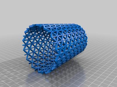 Isogrid Lattice Pipe (nTopology)