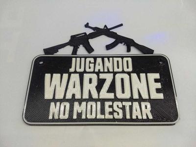 Warzone Do Not Disturb Sign