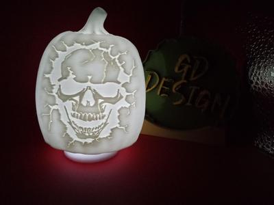 Skull Halloween Pumpkin Lights