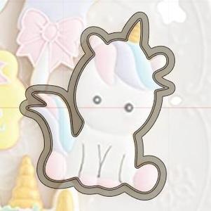 Sitting unicorn cutter