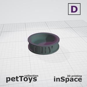 Pet - Dog - Bowl - Toby - customized