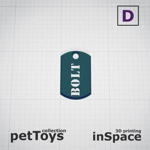 Pet - Dog - Tag - Bolt - Army - Customized -