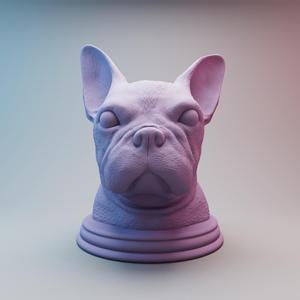 French bulldog bust