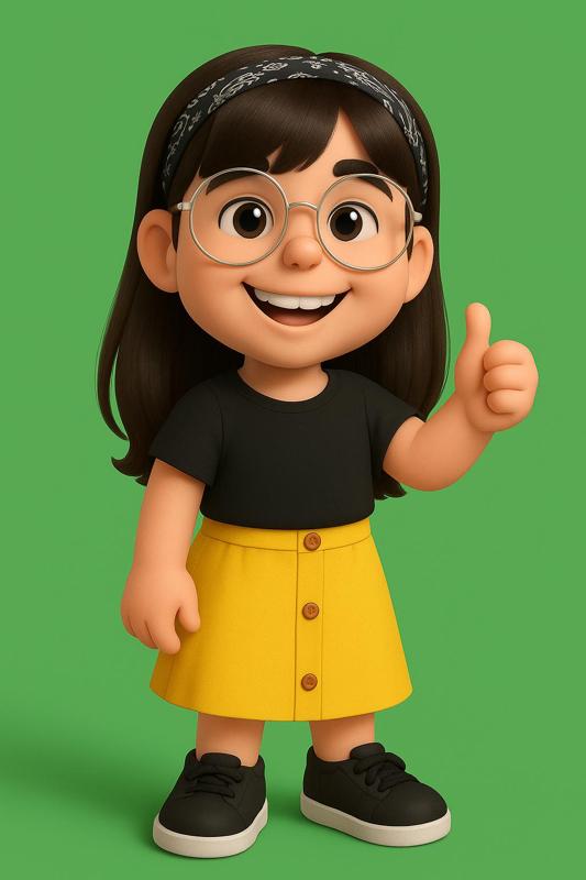 Garota Sorrindo Fazendo Joinha