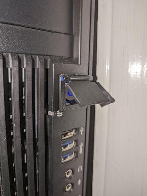 Hinged button cover