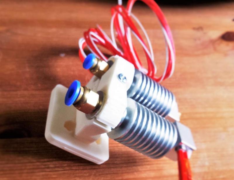 Dual Extruder Mount -  E3D V6 & V5 /OR J Head