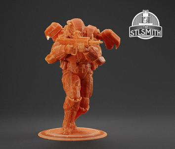 UNSC Marine ODST + Bullfrog Halo Reach Miniature STL