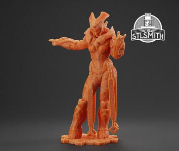 Queen Myrrah Armoured Gears of War OT Miniature STL