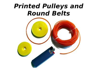 Customizer V-pulley for Round Belts