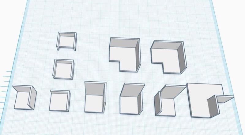 Cable Duct/Channel Cover/Corner for 15x15mm