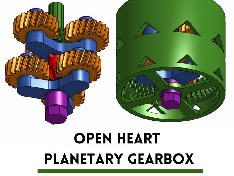 Open heart Planetary gearbox
