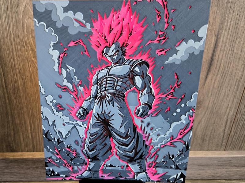 Hueforge Glowing Vegeta Ultra Ego – Aura & Light