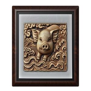 pig animal wall art relief wall decor