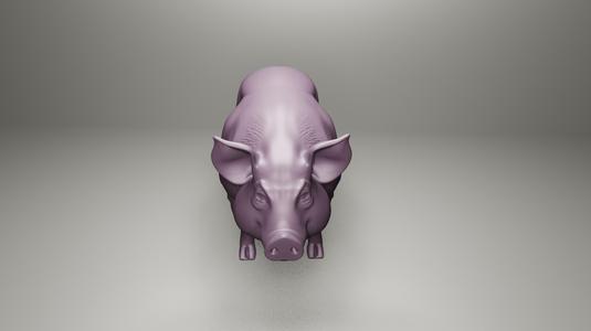 Realistic Pig STL – Full-Body Farm Animal 3D Model for 3D Printing