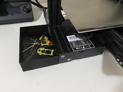 Trash tray E3 side mount