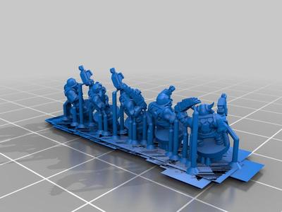 Epically rescaled Space Orcs with helmets
