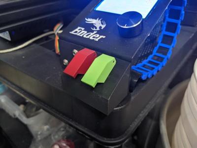 Push button mount housing and covers - Ender 3