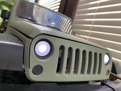 Headlight for JEEP Wrangler JL 1:8 (3Dsets.com)