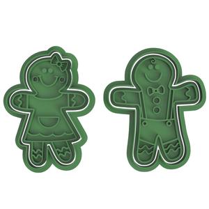 Gingerbread Couples (Christmas) Cookie Cutter