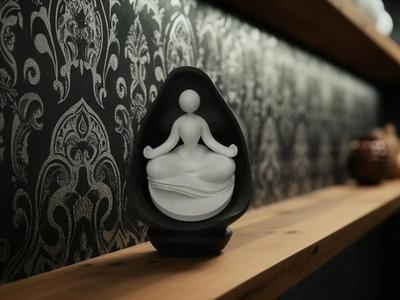 artistic meditation pose
