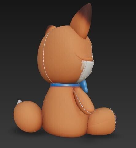 3D Printable Cute Fox Figurine – A Sweet Symbol of Intelligence and Charm