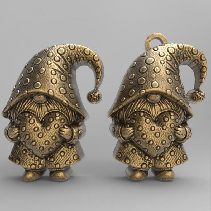 valentines gnome with heart