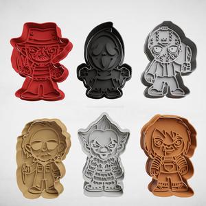 Set of horror movie characters x6
