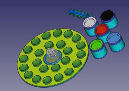 Rotatable Color Palette for Model Painting V1 for Table Top games