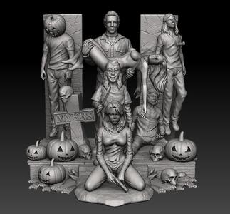 Michael Myers Diorama