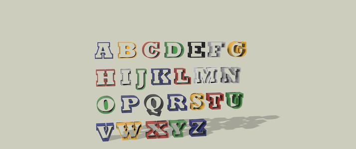 Alphabet Coco movie cookie cutter