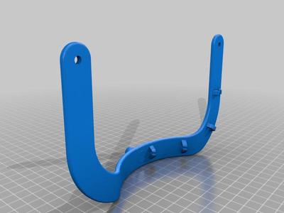 Ender 3 Bed Handle - Extended with cable clips and camera mount