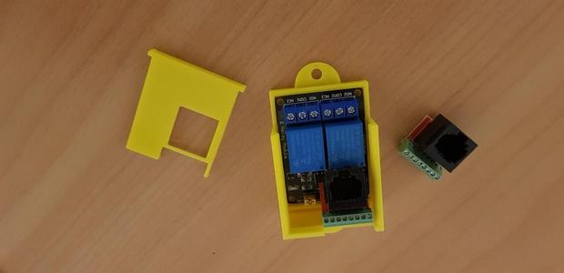 2 way smarthome Ethernet and screw terminal relay case 