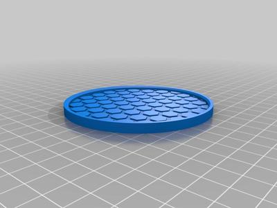 Anti-condensation hexagonal pattern coaster
