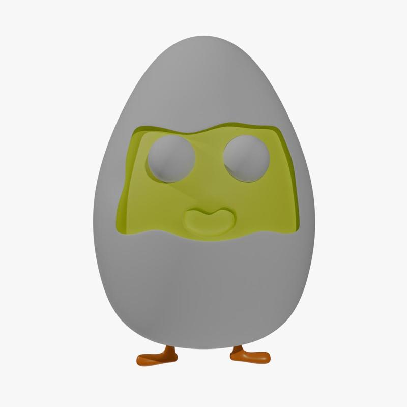 Egg Cartoon Character