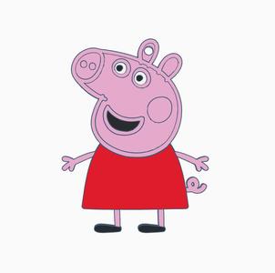 peppa pig keychain