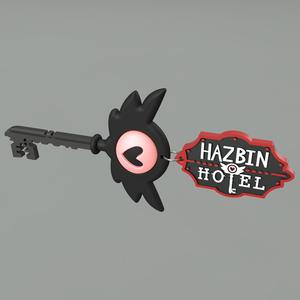 Hazbin Hotel fan logo Keychain. TV series, cartoon, merch, cosplay