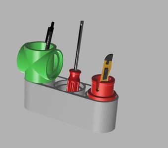 Lego technic style desk tidy 