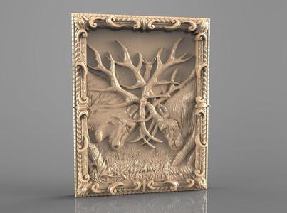 fighting deers cnc art router