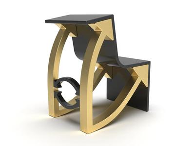 Arrow Art Style Rocking Chair