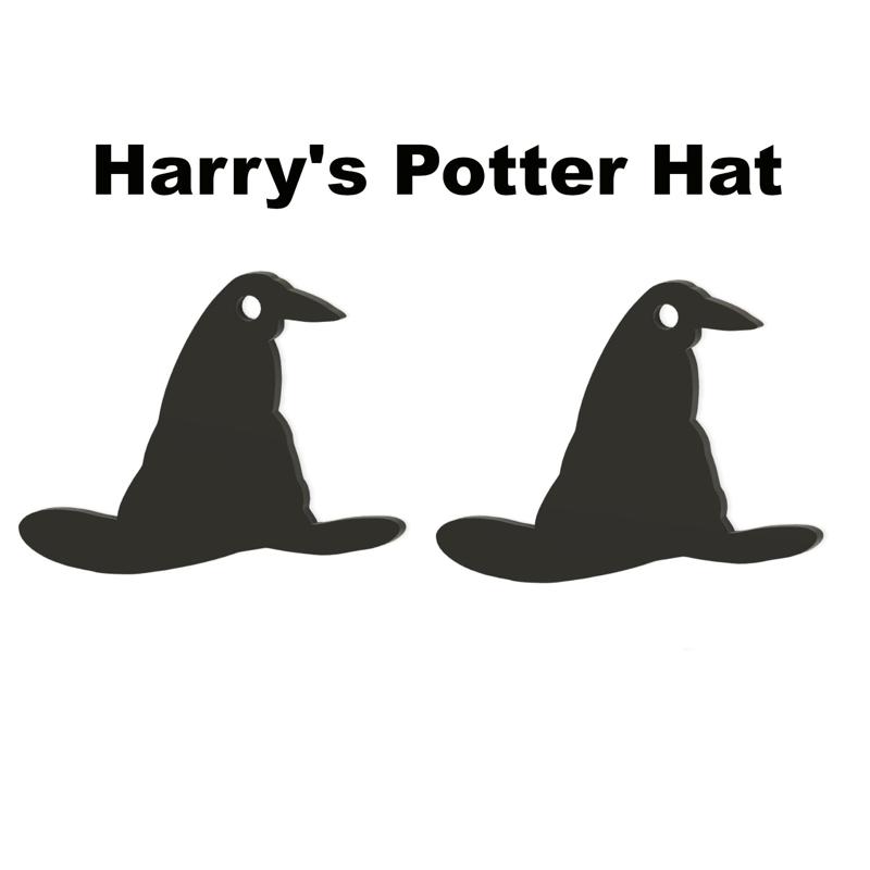 Harry Potter Sorting Hat Earrings – 3D Printable Magic! 🧙✨
