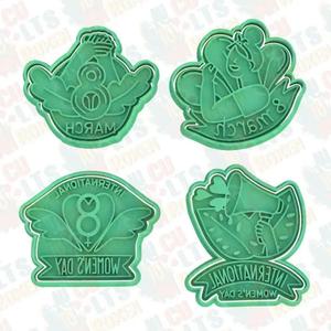 Women's Day cookie cutter set of 4
