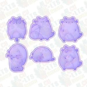 Cute cats cookie cutter set of 6