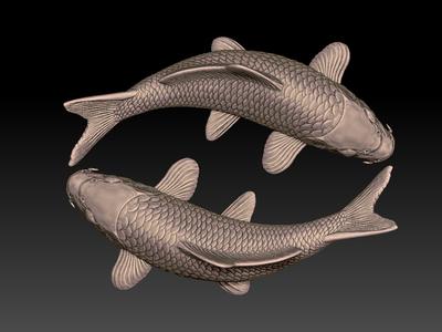 Fish Relief print model
